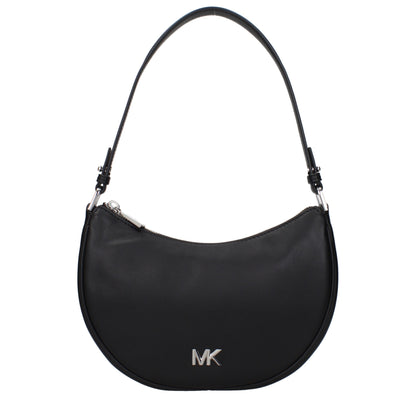 Sacs à bandoulière en cuir noir Michael Kors