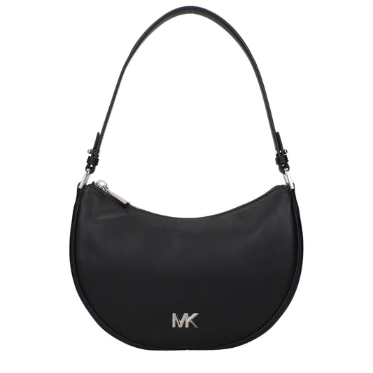 Sacs à bandoulière en cuir noir Michael Kors