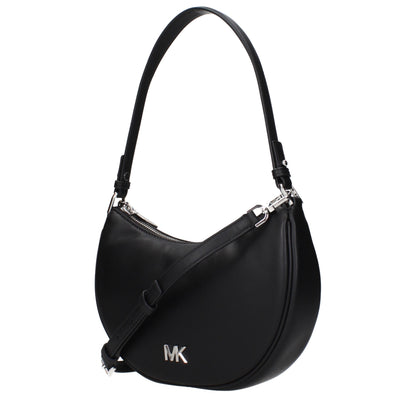 Sacs à bandoulière en cuir noir Michael Kors