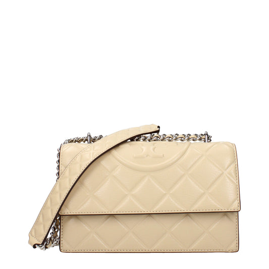 Sacs à bandoulière en cuir beige de Tory Burch