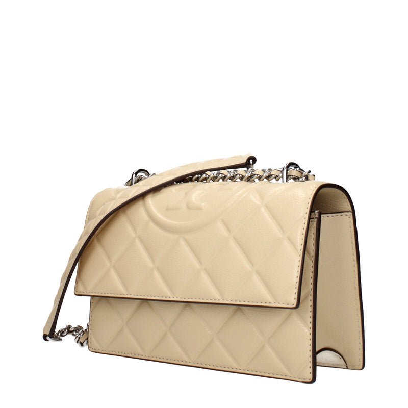 Tory Burch Beige Leather Crossbody Bags