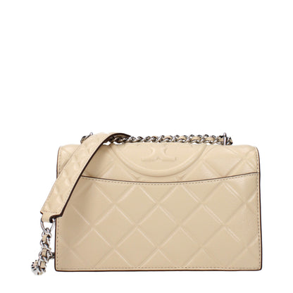 Sacs à bandoulière en cuir beige de Tory Burch