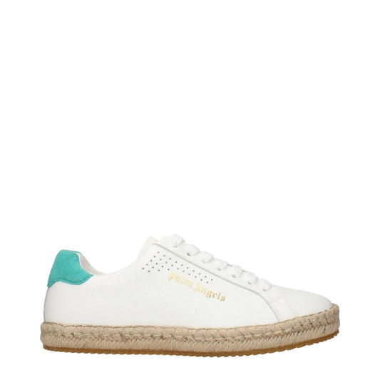 Palm Angels, baskets basses en cuir blanc