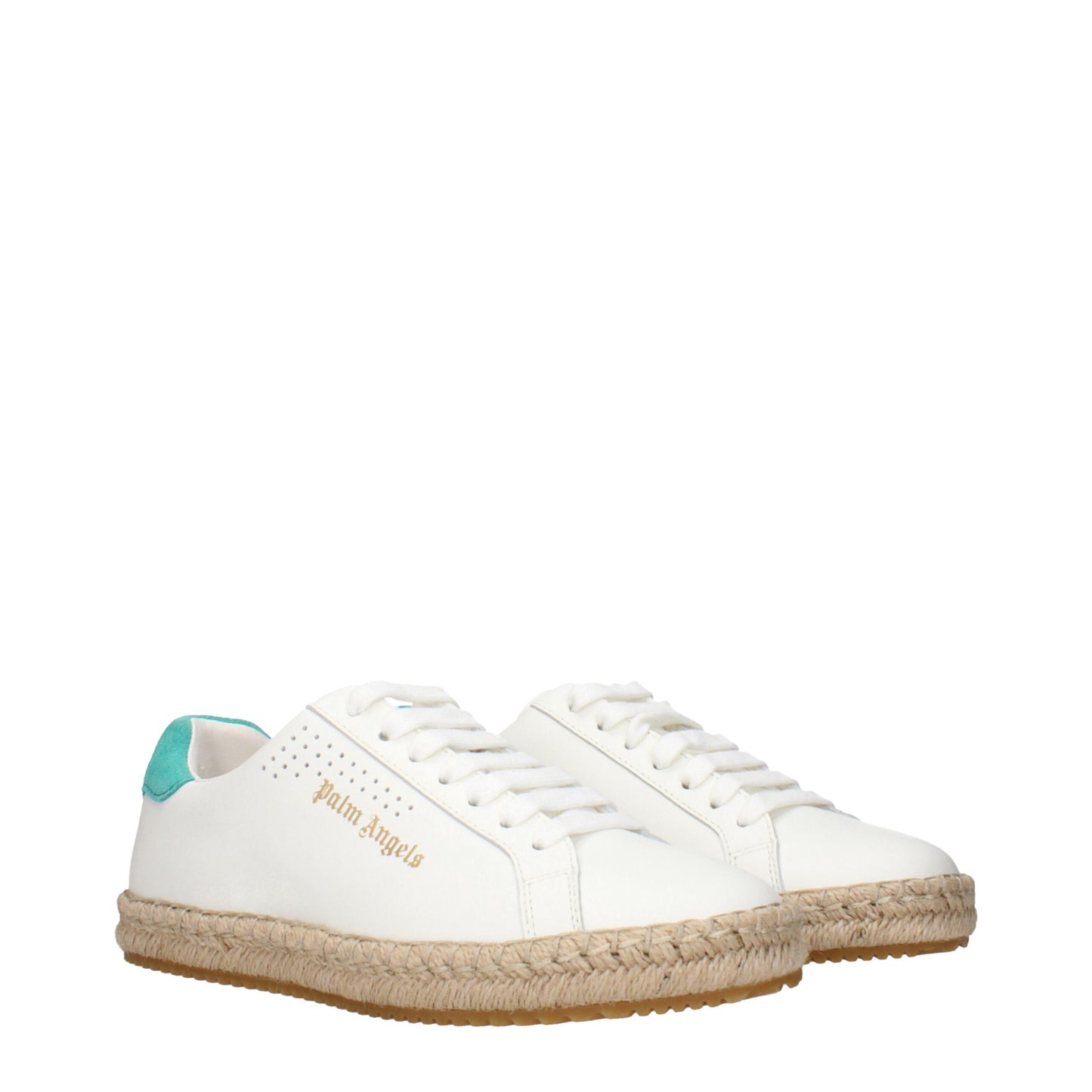 Palm Angels, baskets basses en cuir blanc