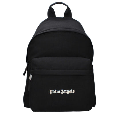 Sacs à dos en tissu noir Palm Angels