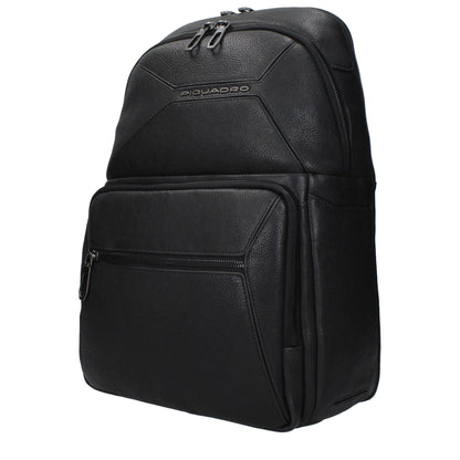 Sacs à dos en cuir noir Piquadro