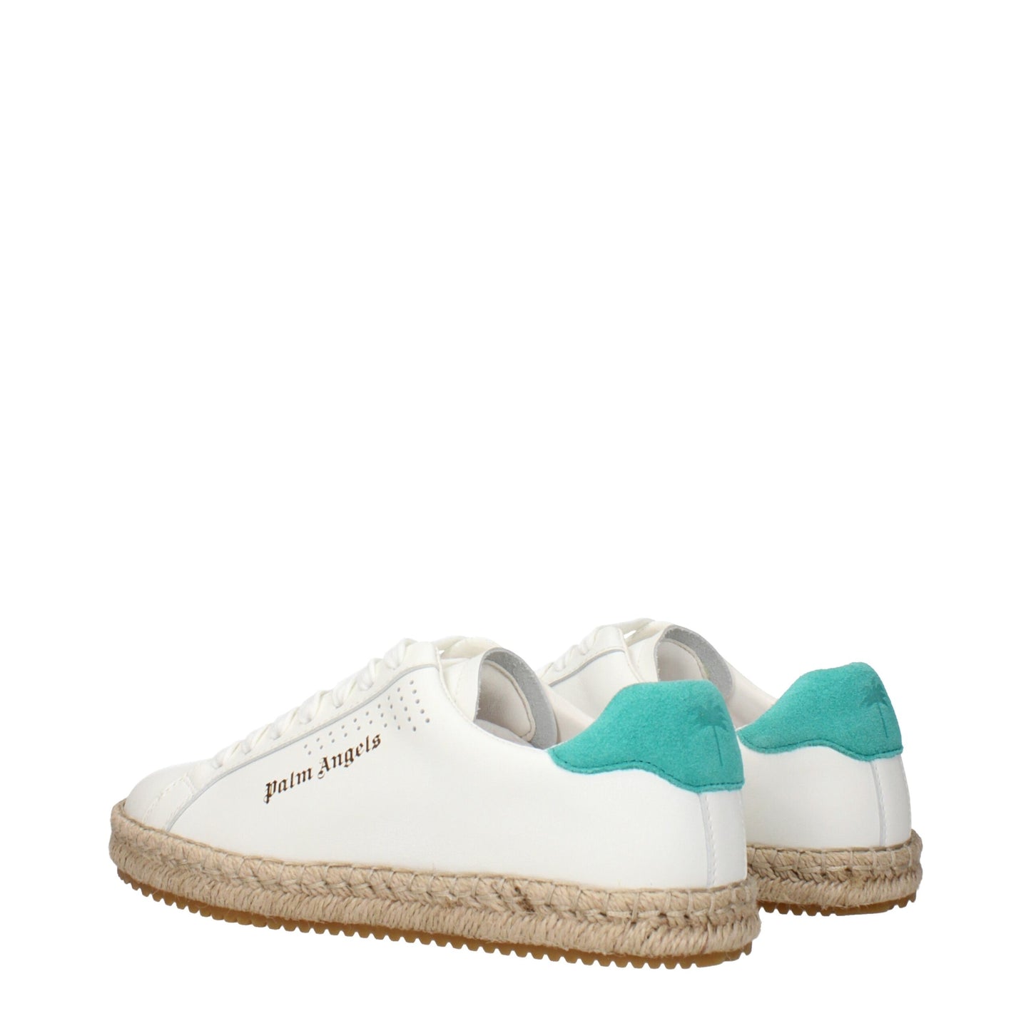 Palm Angels, baskets basses en cuir blanc