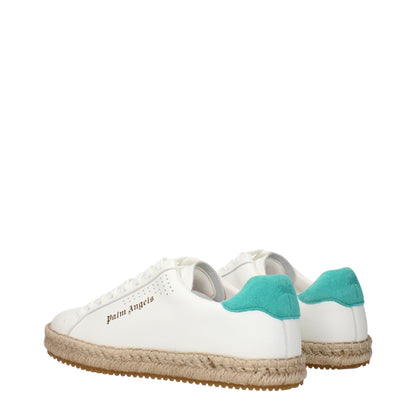 Palm Angels, baskets basses en cuir blanc