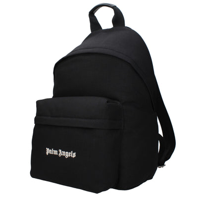 Sacs à dos en tissu noir Palm Angels