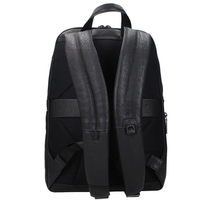 Sacs à dos en cuir noir Piquadro