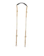 Dolce & Gabbana Black Leather Gold Chain Bag Accessory Shoulder Strap