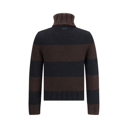 Dolce & Gabbana Striped Wool-Blend Turtleneck