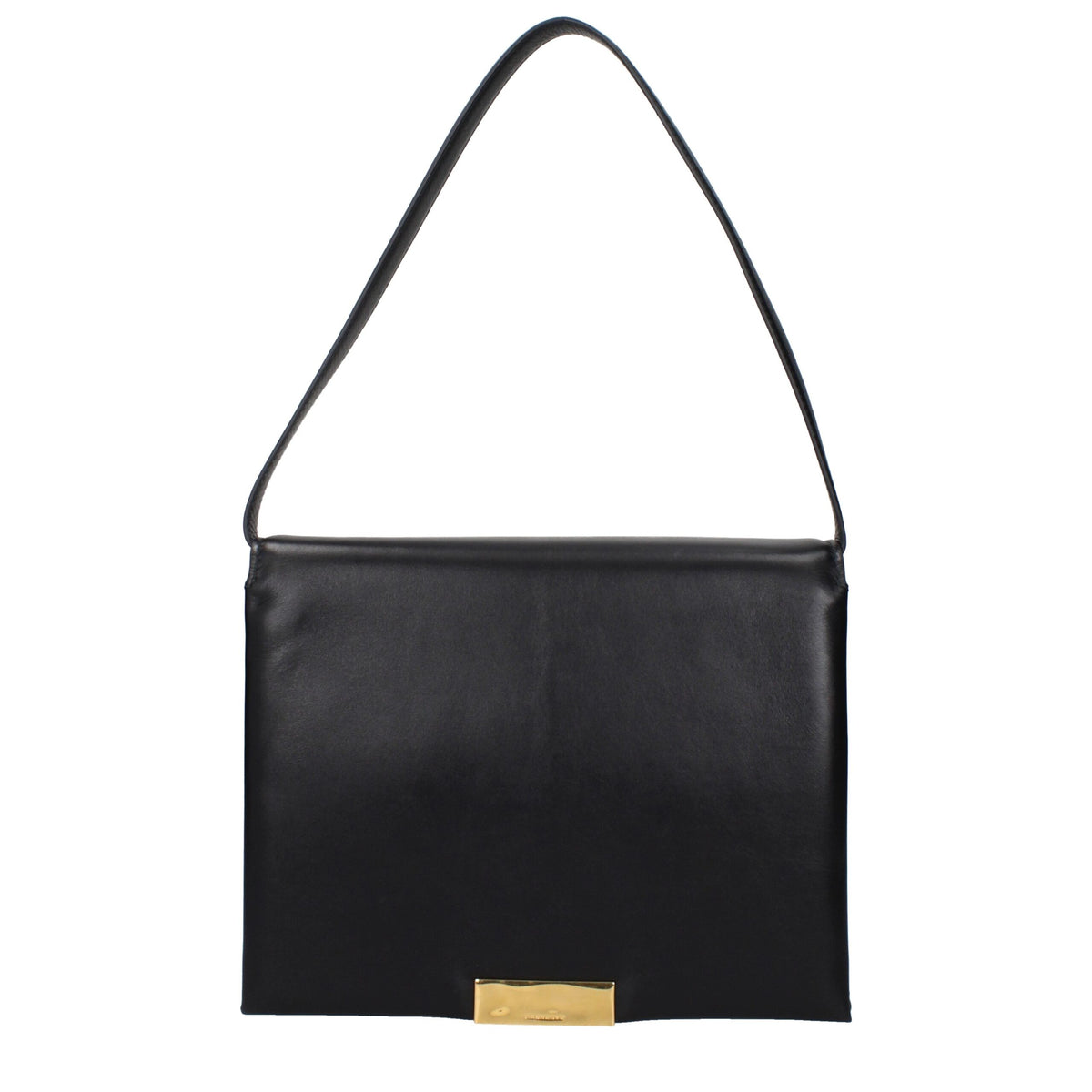 Jil Sander Black Leather Shoulder Bag - Élégance Intemporelle