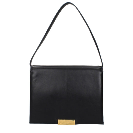 Sacs à bandoulière en cuir noir de Jil Sander