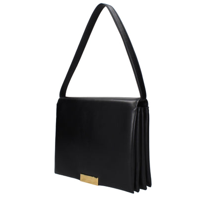 Sacs à bandoulière en cuir noir de Jil Sander
