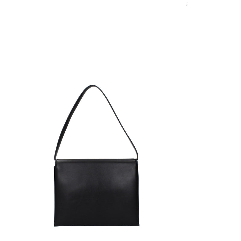 Jil Sander Black Leather Shoulder Bag - Élégance Intemporelle