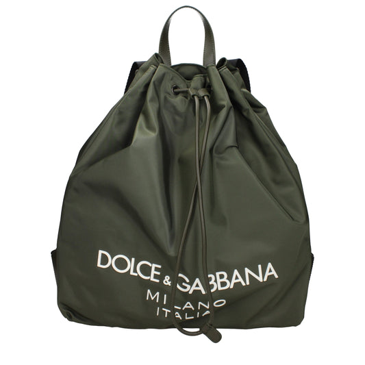 Sacs à dos en nylon vert de Dolce &amp; Gabbana