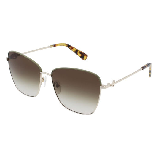 Lunettes de soleil Longchamp en métal doré