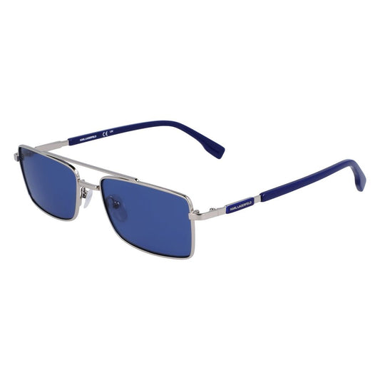 Lunettes de soleil en métal gris de Karl Lagerfeld
