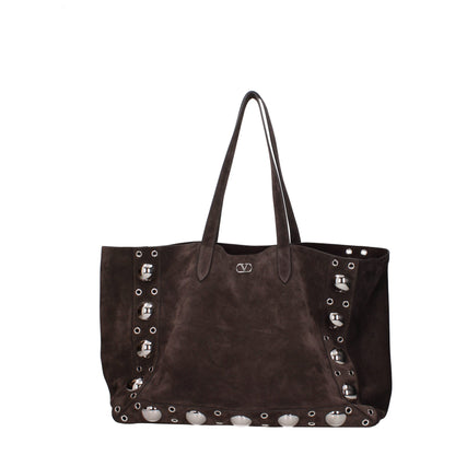 Sacs à bandoulière en cuir marron Valentino Garavani
