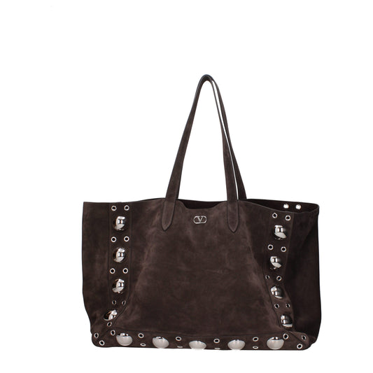 Sacs à bandoulière en cuir marron Valentino Garavani