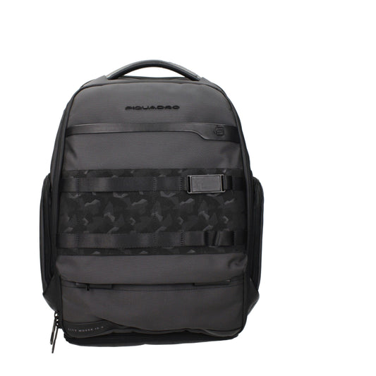 Sacs à dos en tissu gris Piquadro