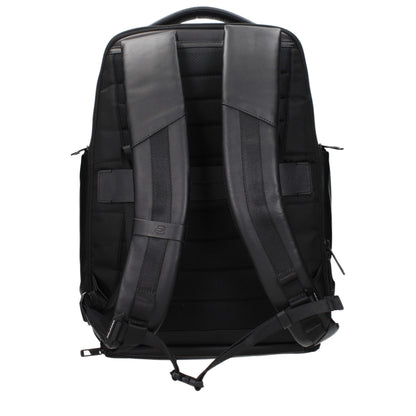 Sacs à dos en cuir noir Piquadro