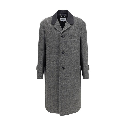 Margiela Single-breasted coat in virgin wool blend