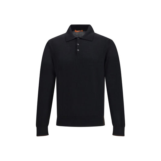 Cruna Knitted Long Sleeved Polo Shirt