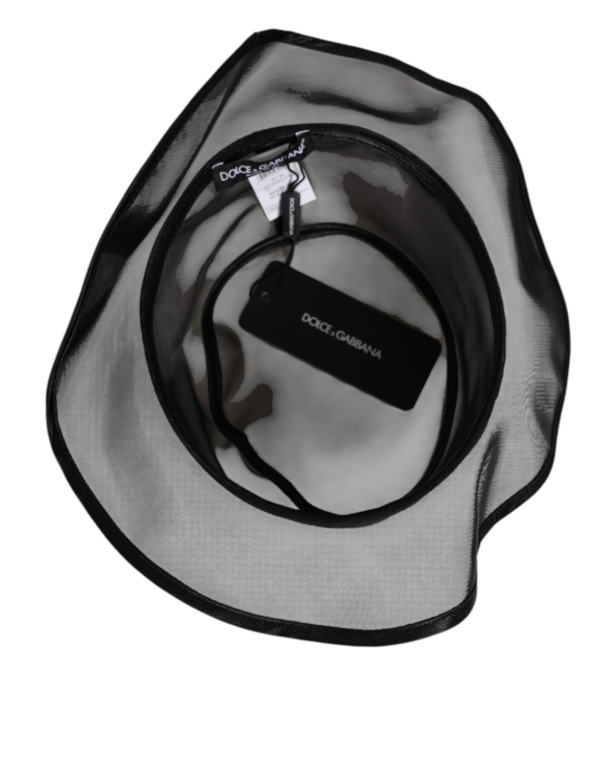 Bob en soie noire Dolce & Gabbana pour homme, style pêcheur