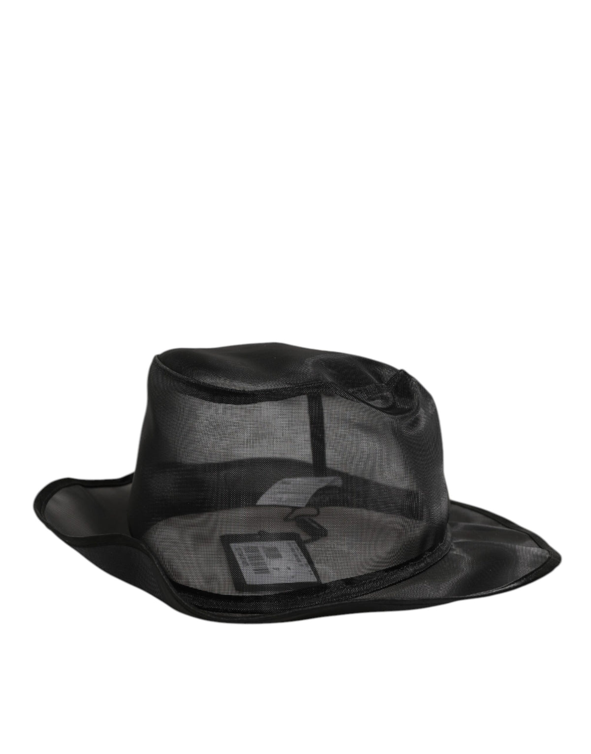 Bob en soie noire Dolce & Gabbana pour homme, style pêcheur