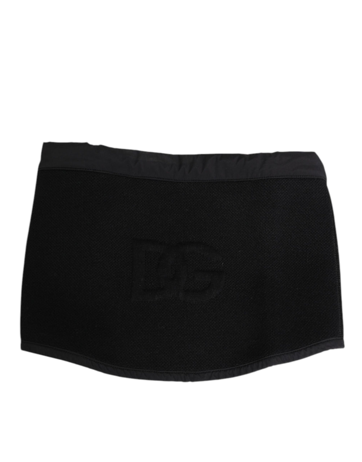 Étole en dentelle noire Dolce &amp; Gabbana, tricotée, logo DG, taille unique, pour homme