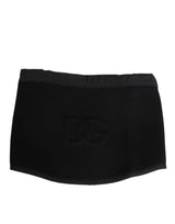 Étole en dentelle noire Dolce &amp; Gabbana, tricotée, logo DG, taille unique, pour homme