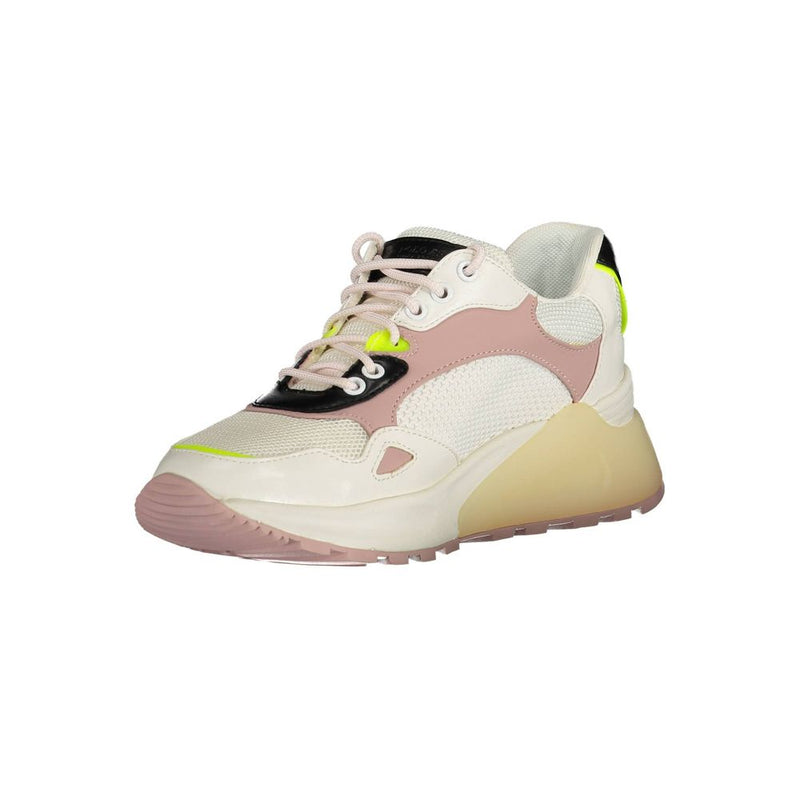 U.S. POLO ASSN. White Polyester Sneaker for Women