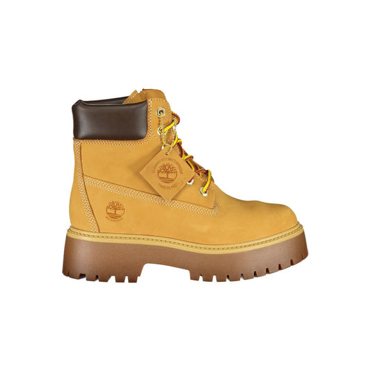 Botte en cuir marron Timberland pour femme