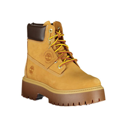 Botte en cuir marron Timberland pour femme