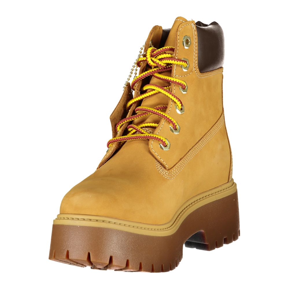 Botte en cuir marron Timberland pour femme