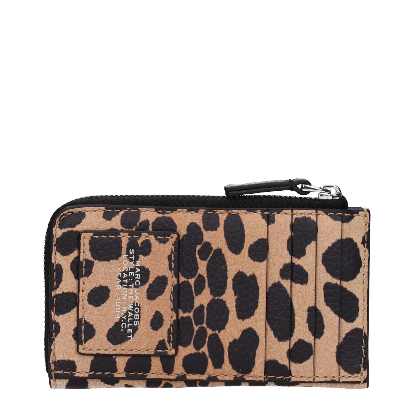 Portefeuilles en cuir marron Marc Jacobs