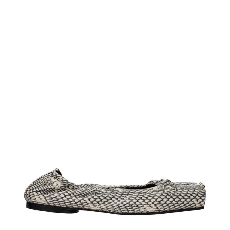 Jacquemus Beige Leather Ballet Flats for Women