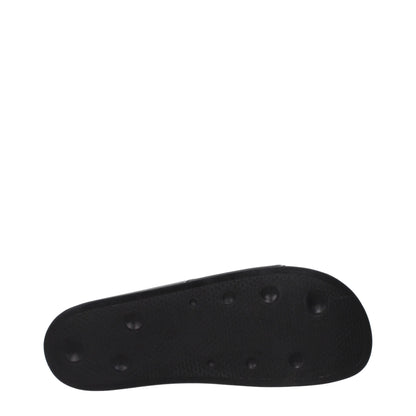 Sandales-chaussons en coton noir Marcelo Burlon