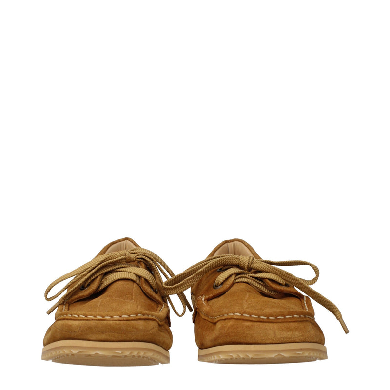 Jacquemus Brown Leather Slip-On Loafers for Men