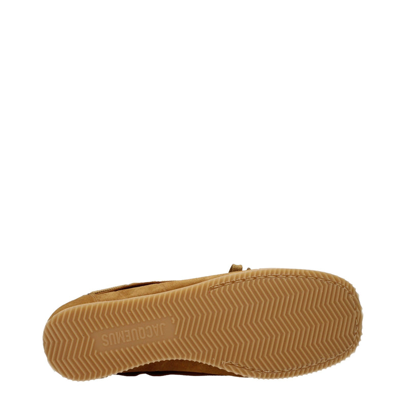Jacquemus Brown Leather Slip-On Loafers for Men