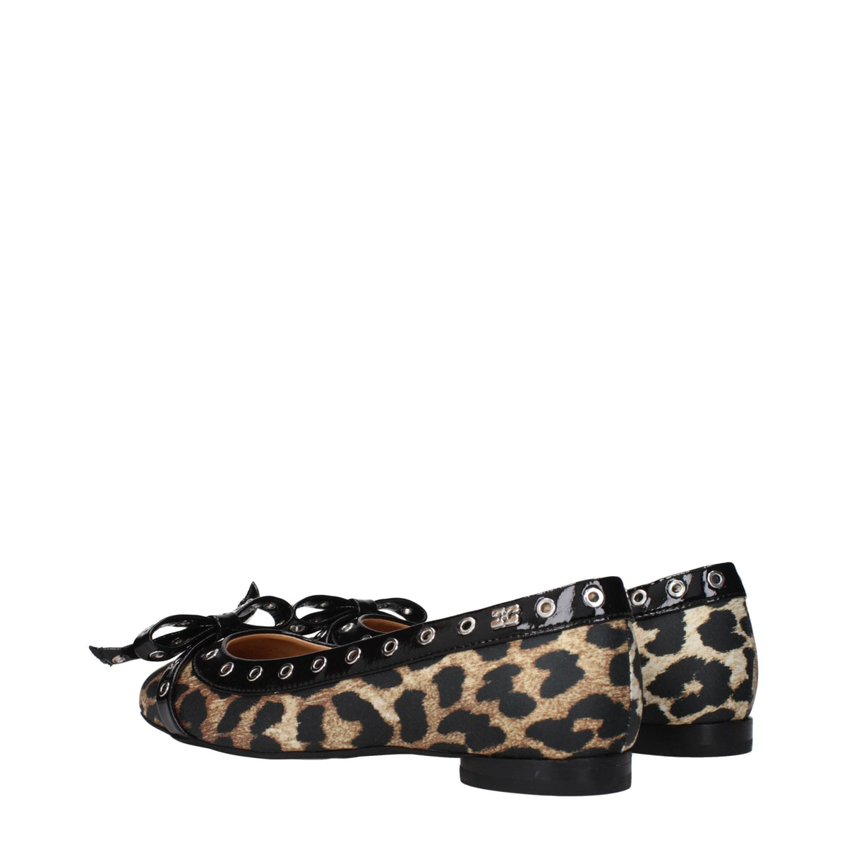 Ganni Brown Fabric Ballet Flats - Élégance et Confort