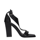 Max Mara Black Leather Stiletto Heels Sandals - EU37/US7