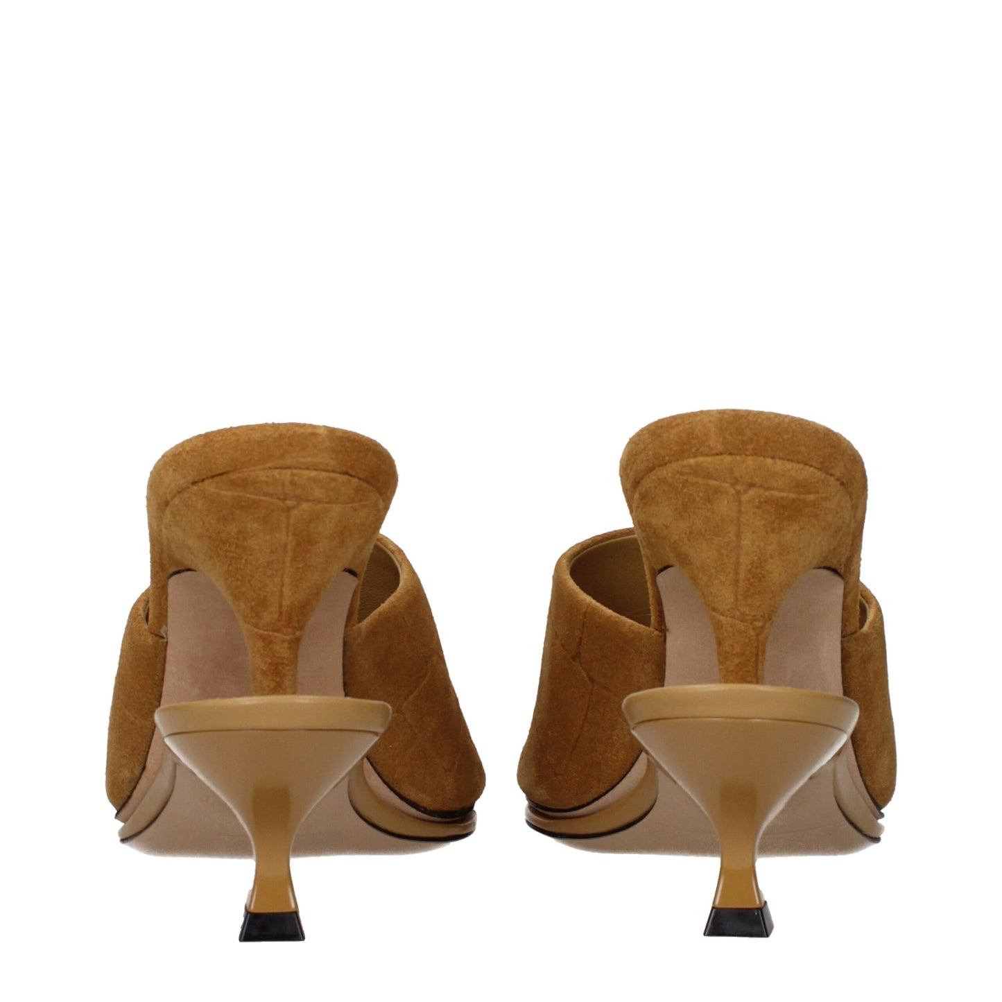 Sandales à talons aiguilles en cuir marron de Jacquemus
