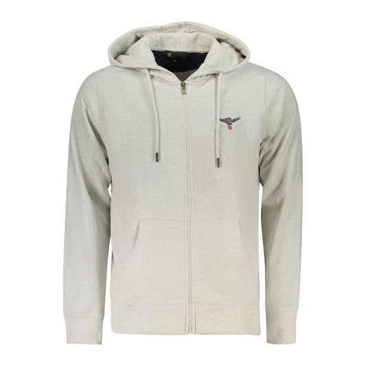 Sweat à capuche homme en coton gris Accademia Militare