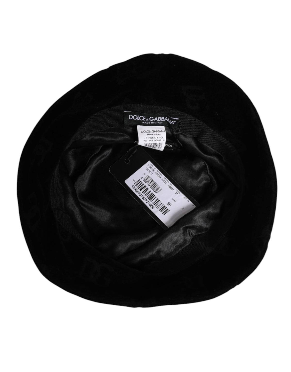 Bob Dolce & Gabbana en coton et daim noir avec logo