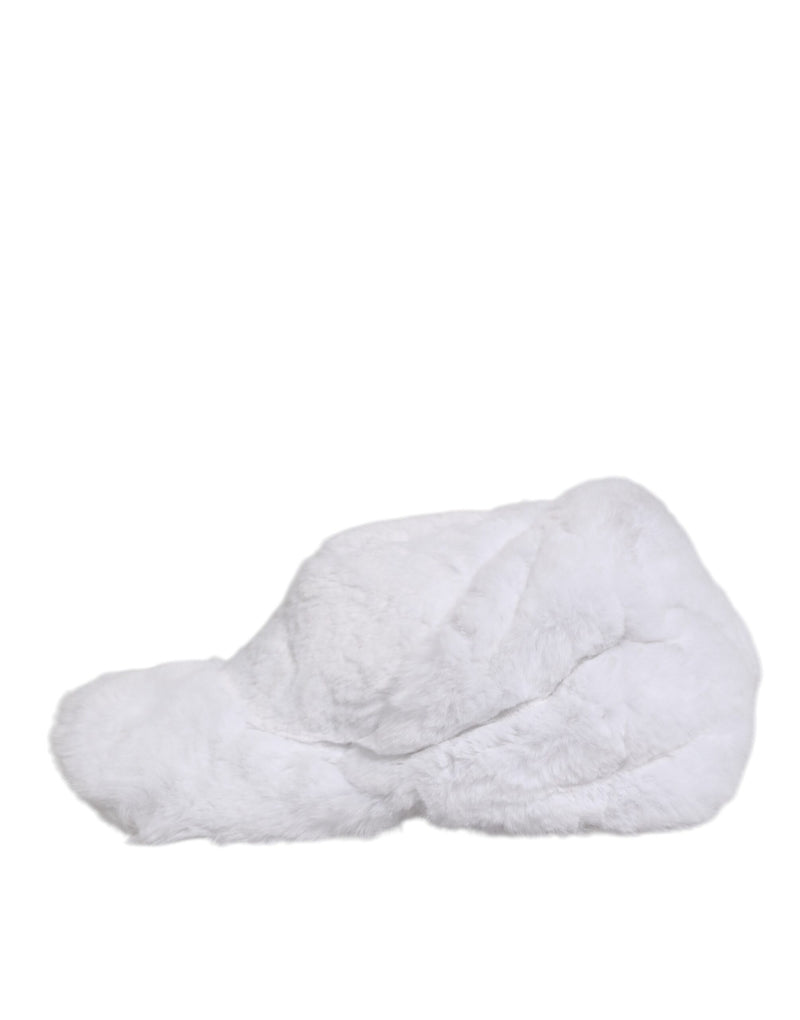 Casquette de baseball Dolce & Gabbana blanche en modacrylique pour homme, style rappeur.