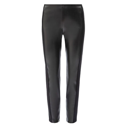 Patrizia Pepe Black Polyethylene Legging
