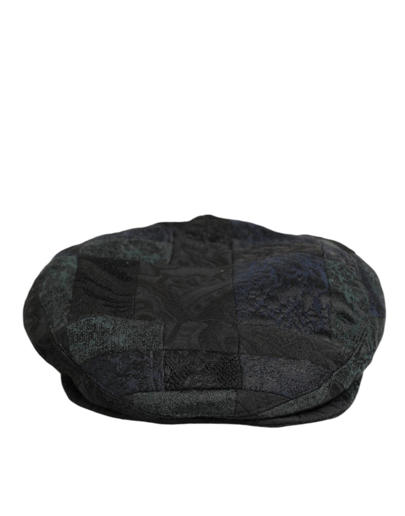 Casquette gavroche Dolce & Gabbana en polyester noir pour homme